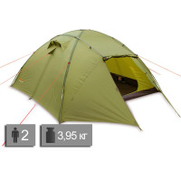 Намет Pinguin Tornado 2 (Green), 2-3-місний